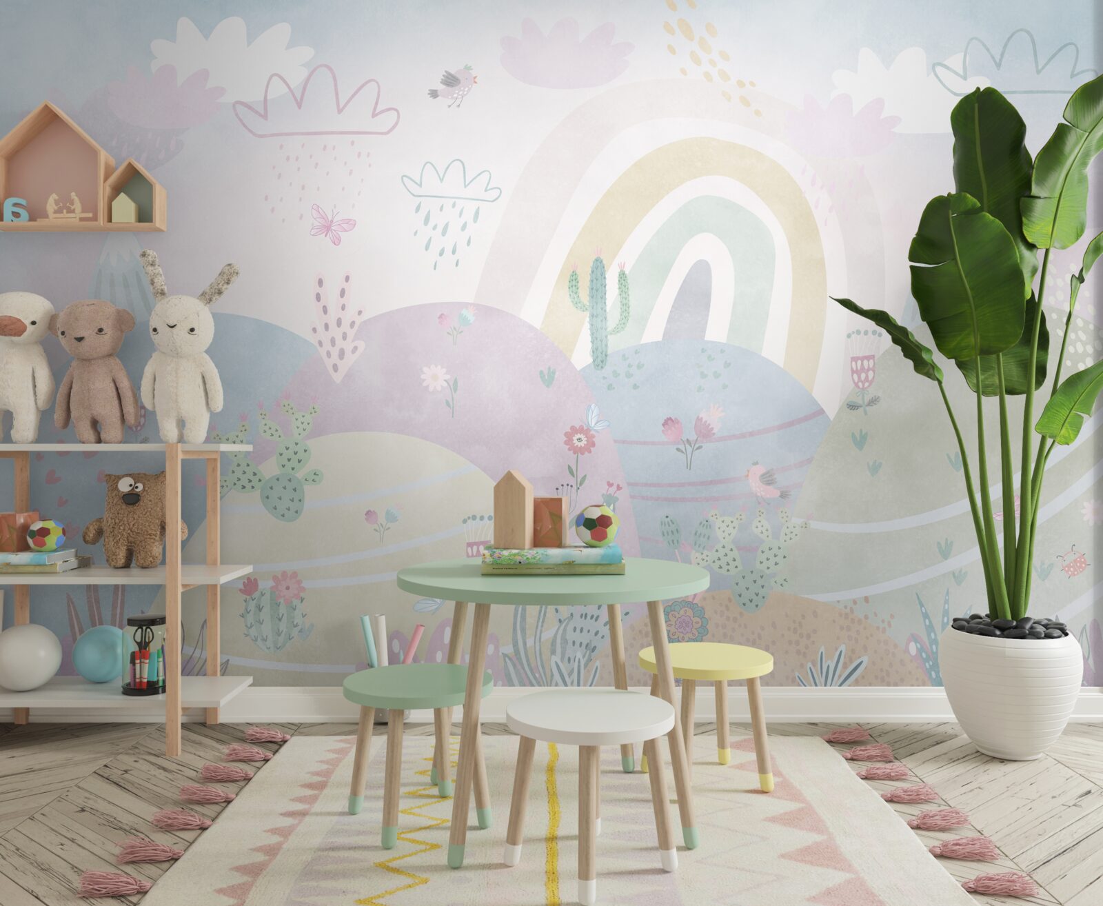 Fotobehang berglandschappen