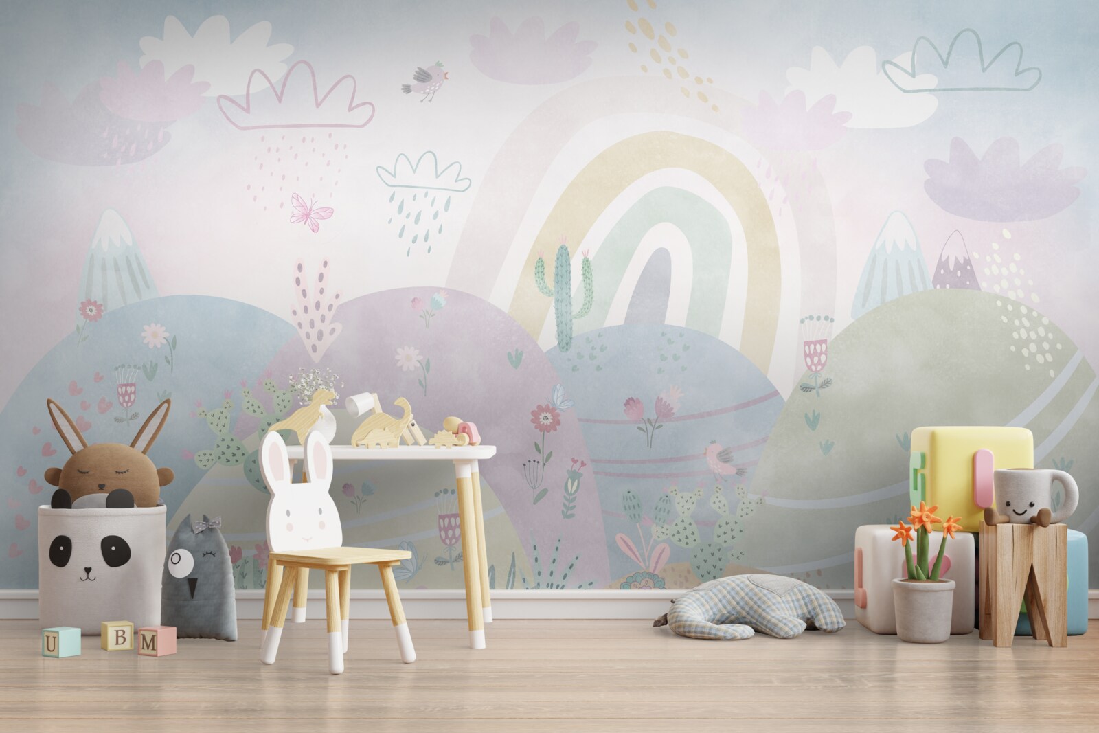 Fotobehang berglandschappen