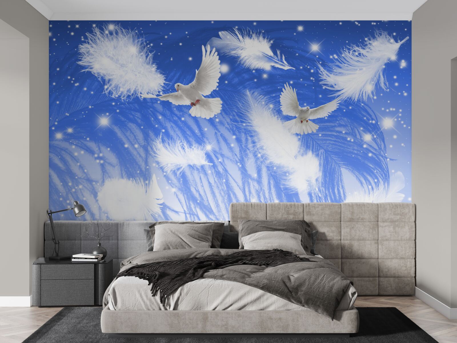 Fotobehang bewegend door de atmosfeer van heldere vogels en hun verenkleed