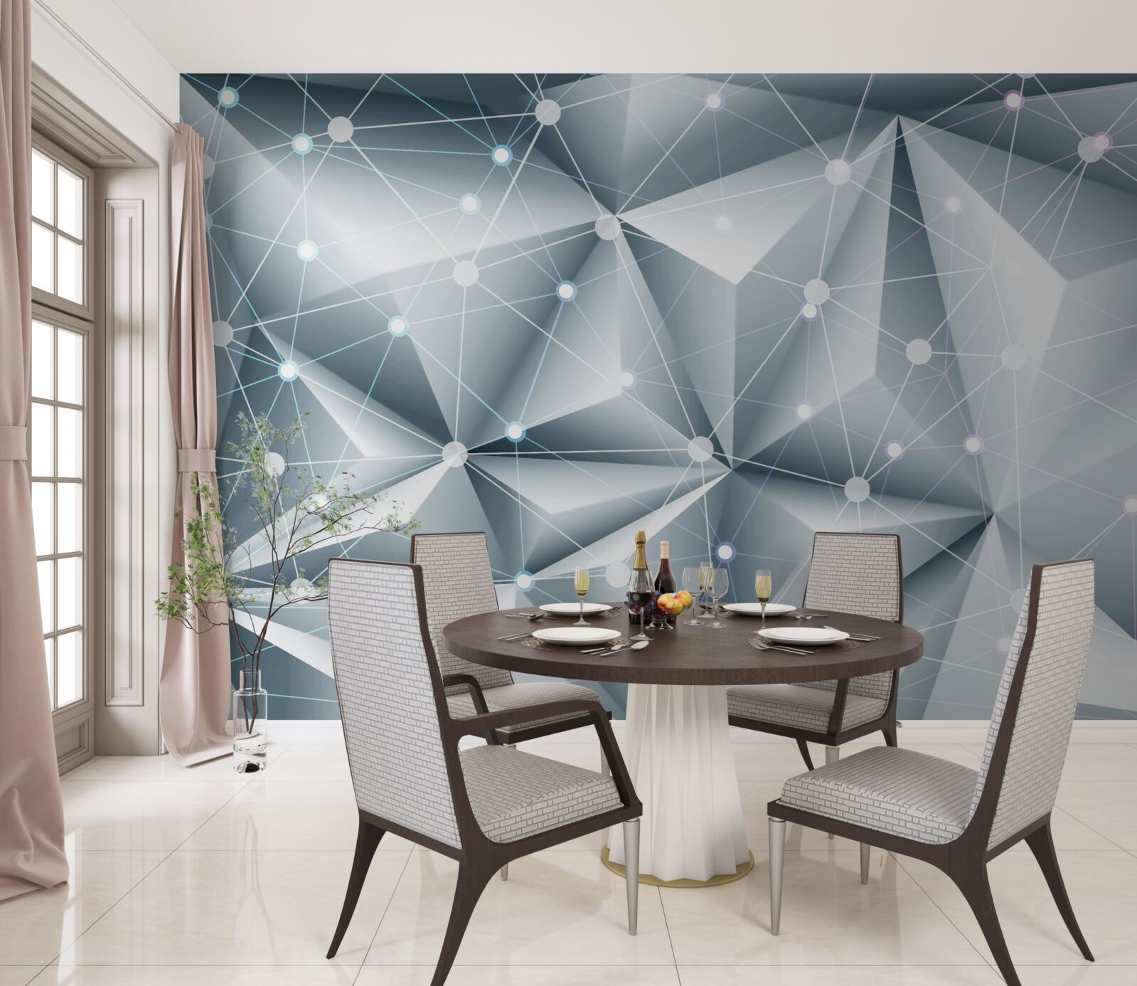 Fotobehang symbolen van de dierenriem van de hemelse ruimte