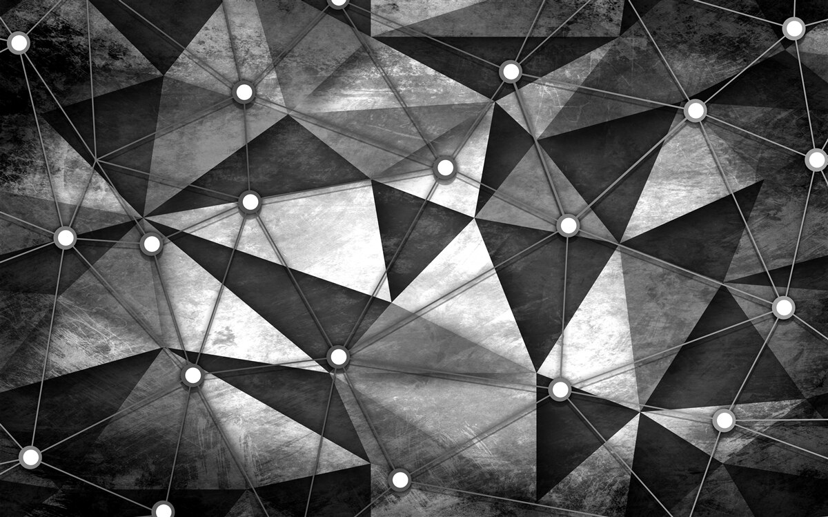 Fotobehang ongewone grijze videofoons