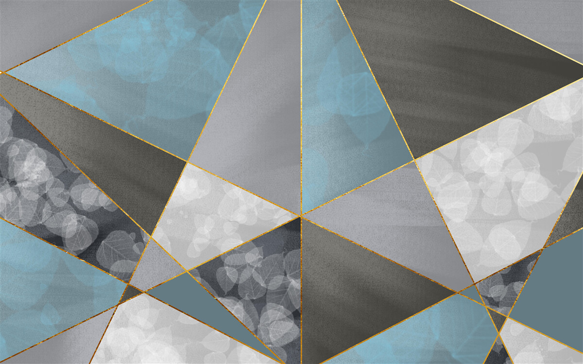 Fotobehang unieke achtergrond met geometrische motieven