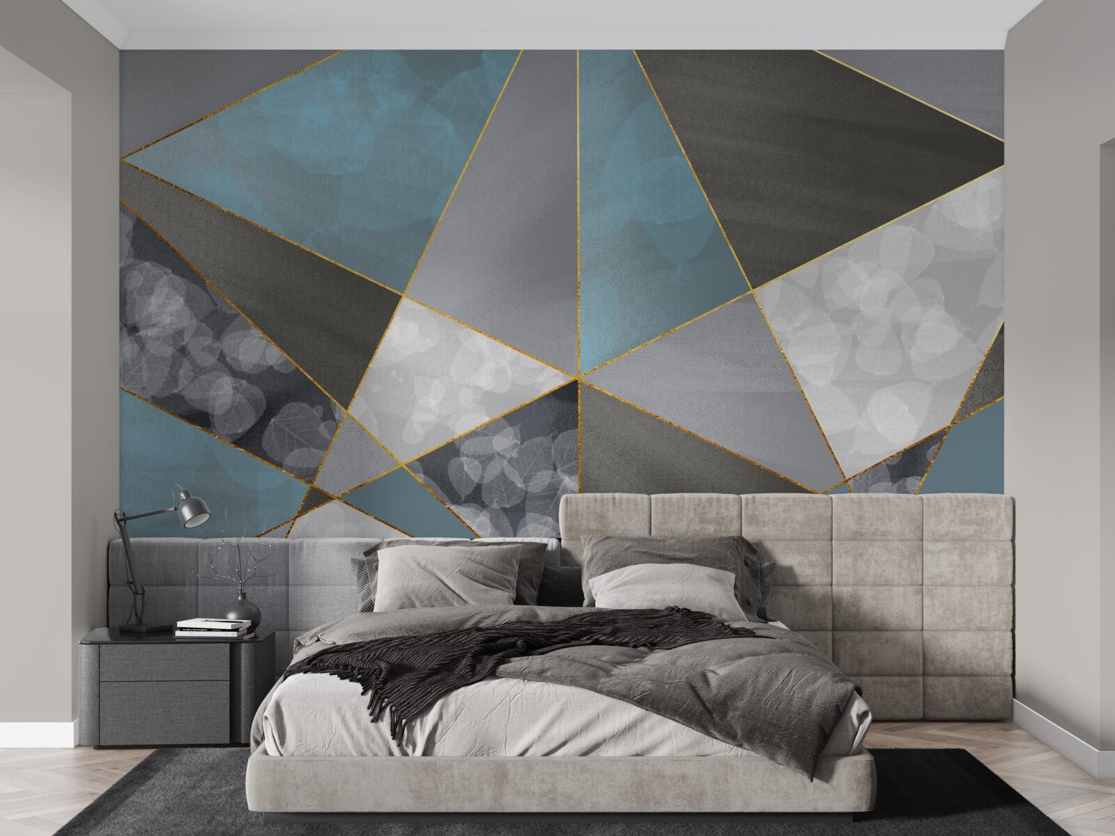 Fotobehang unieke achtergrond met geometrische motieven