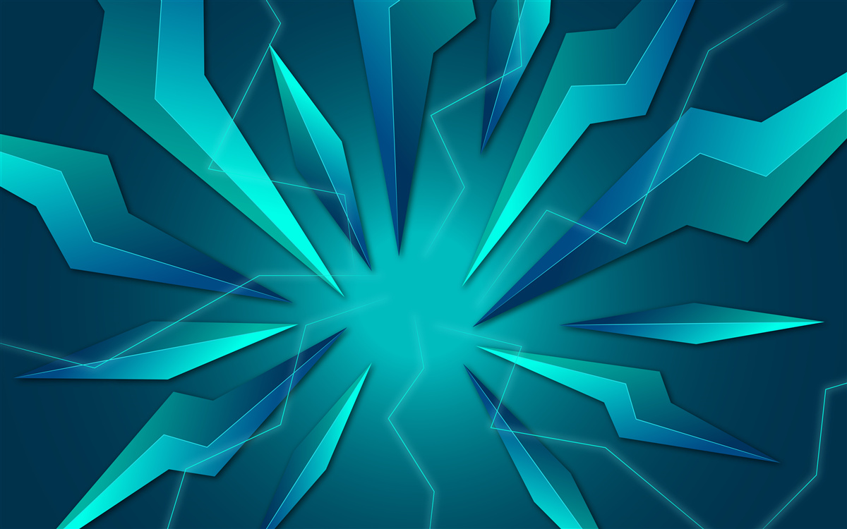 Fotobehang bochten van blauwe en turquoise golven