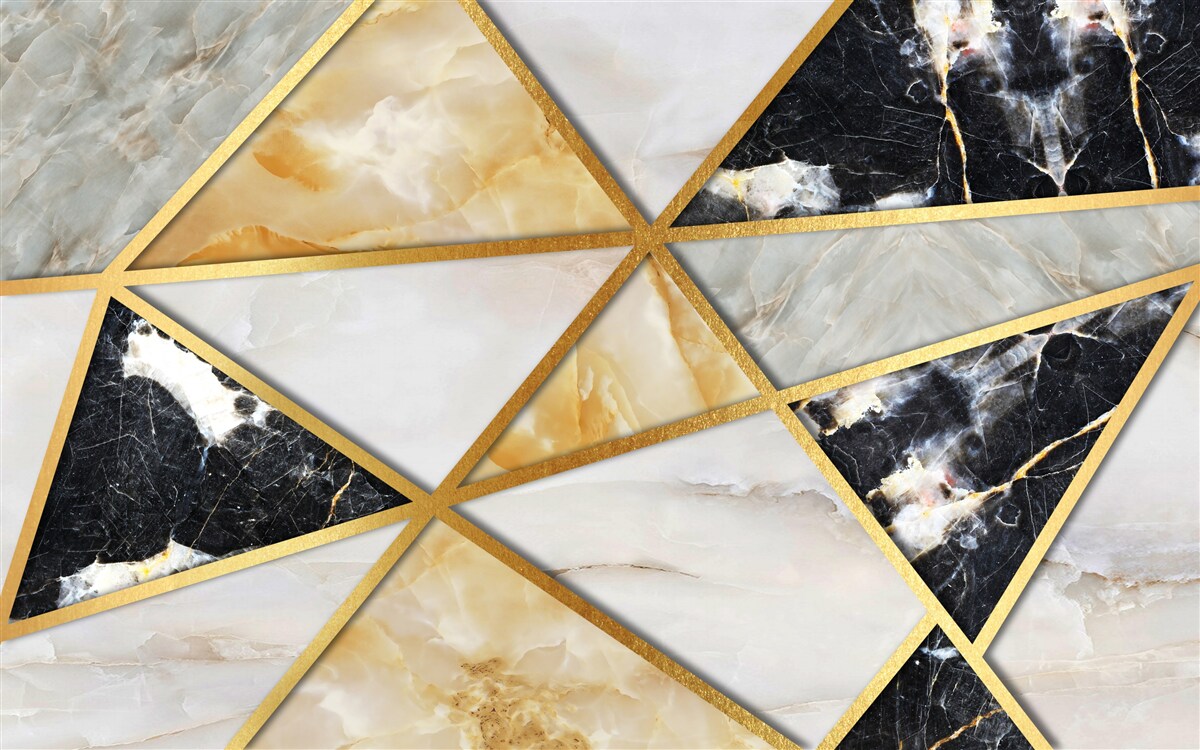 Fotobehang marmeren achtergrond met geometrisch patroon