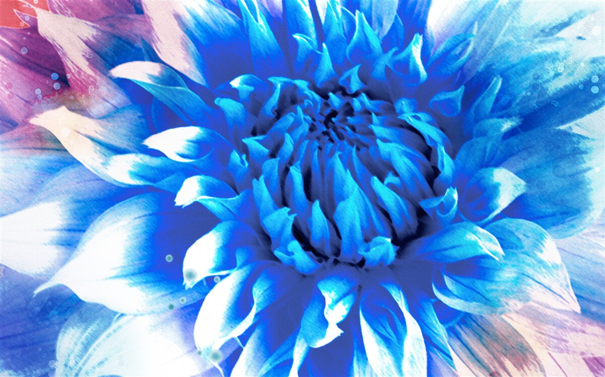 Fotobehang blauw als azuur