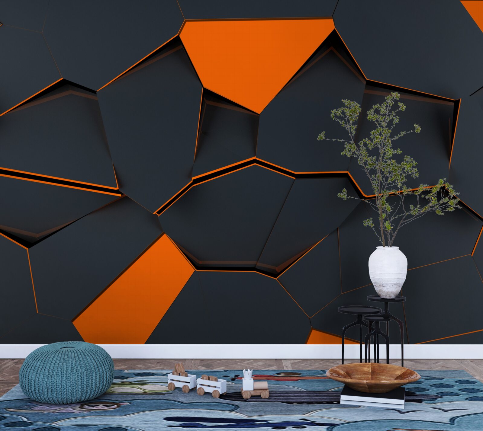 Fotobehang abstracte achtergrond gemaakt door de ontwerper