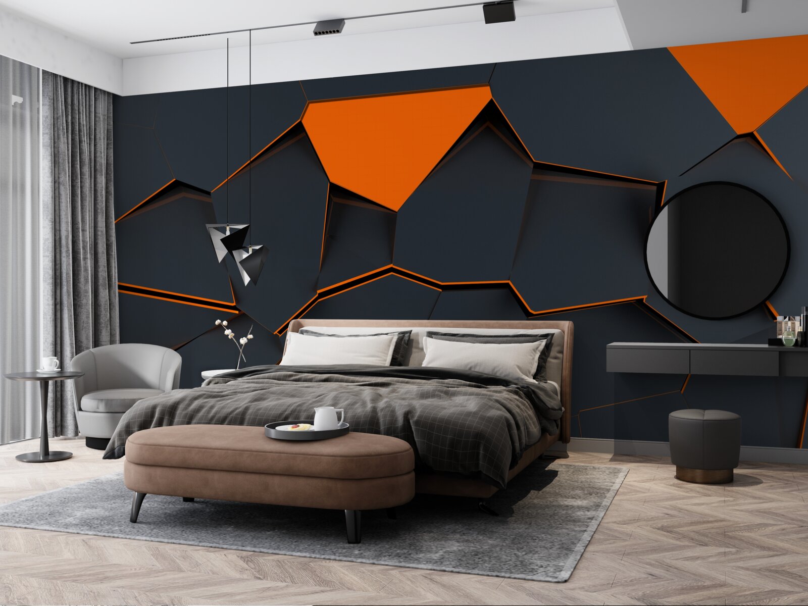 Fotobehang abstracte achtergrond gemaakt door de ontwerper