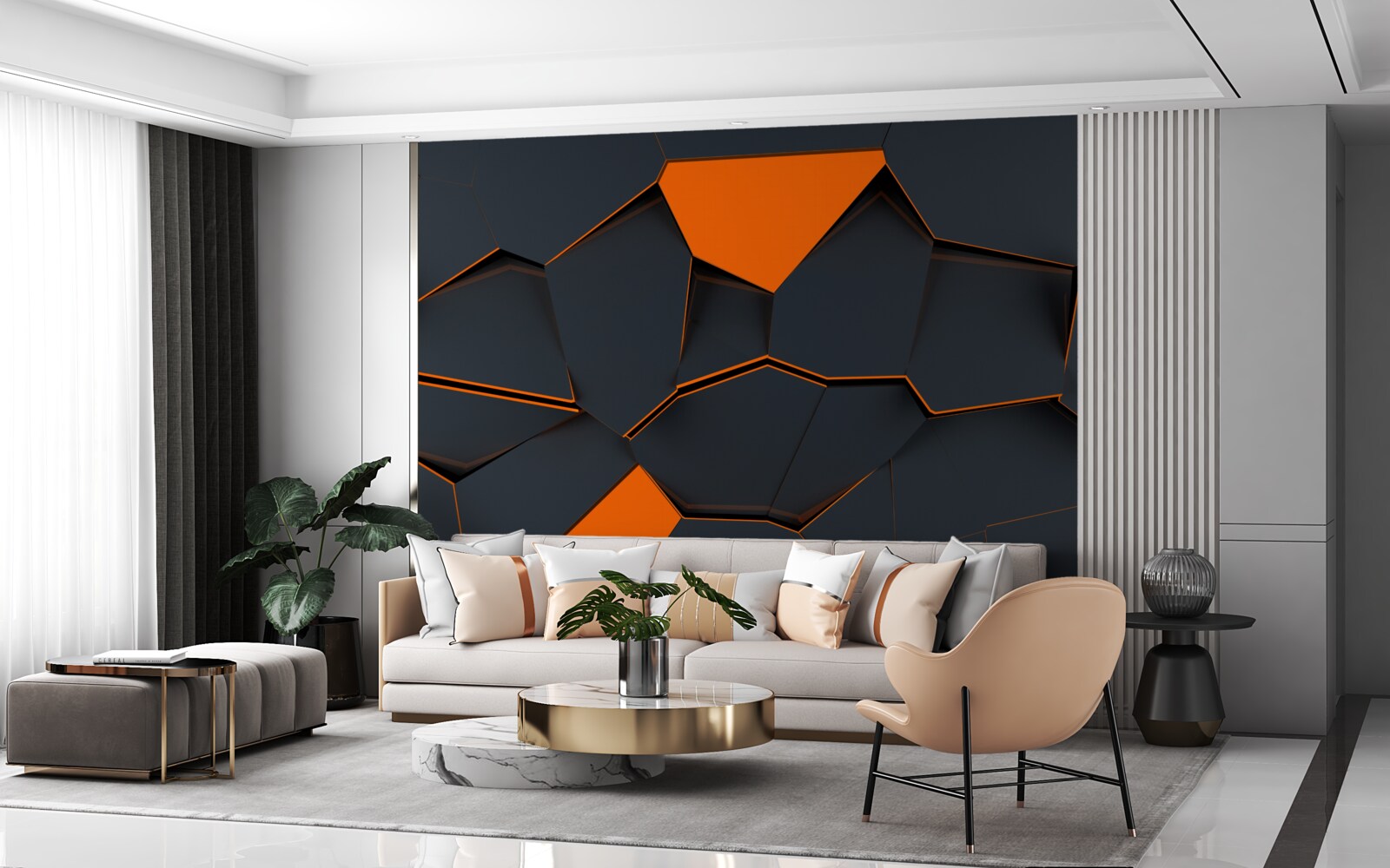 Fotobehang abstracte achtergrond gemaakt door de ontwerper