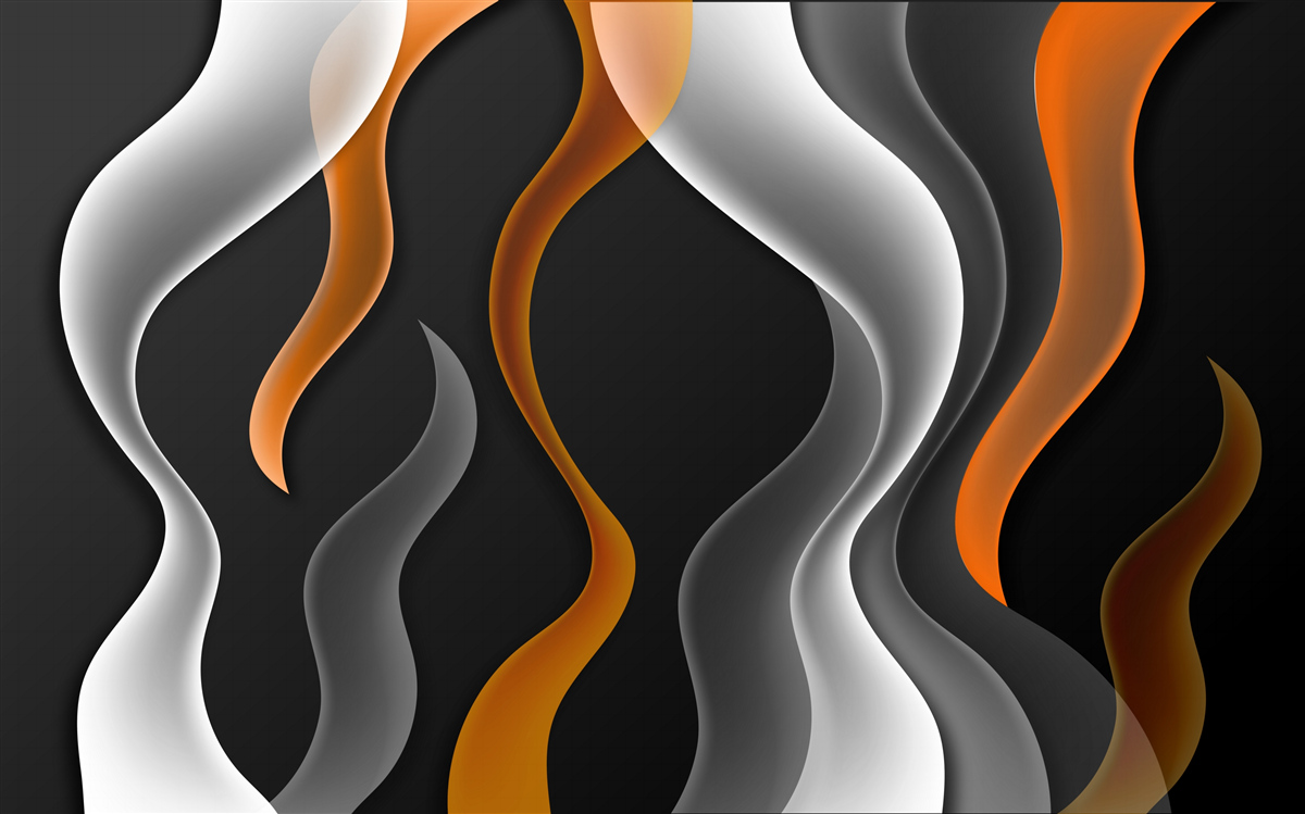 Fotobehang golven van grijze en bruine tinten