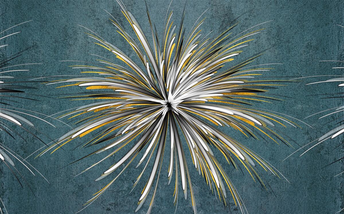 Fotobehang tak met pluizige blauwe achtergrond