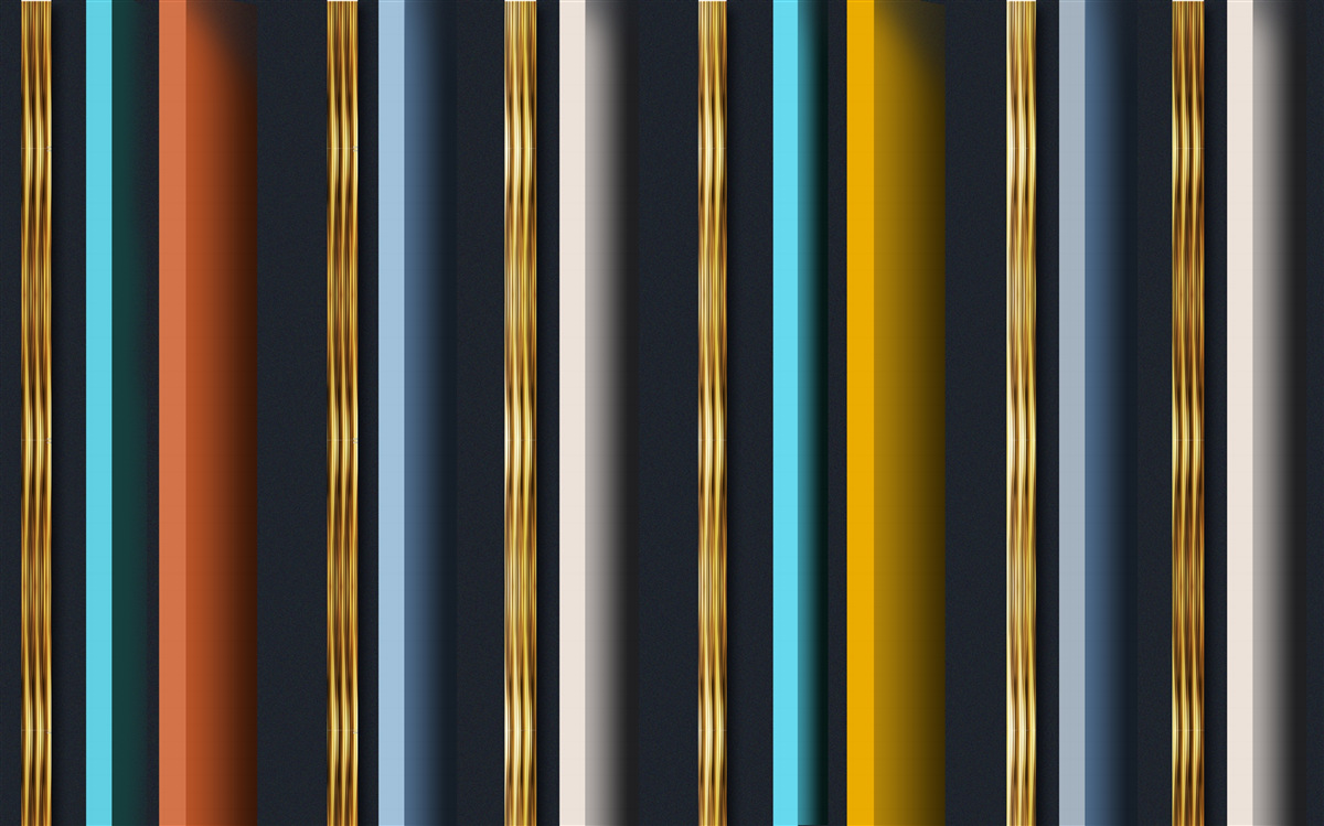 Fotobehang verticale lijnen in verschillende kleuren