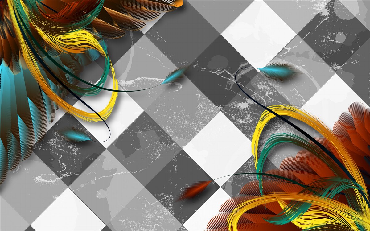 Fotobehang als paradijsvogels