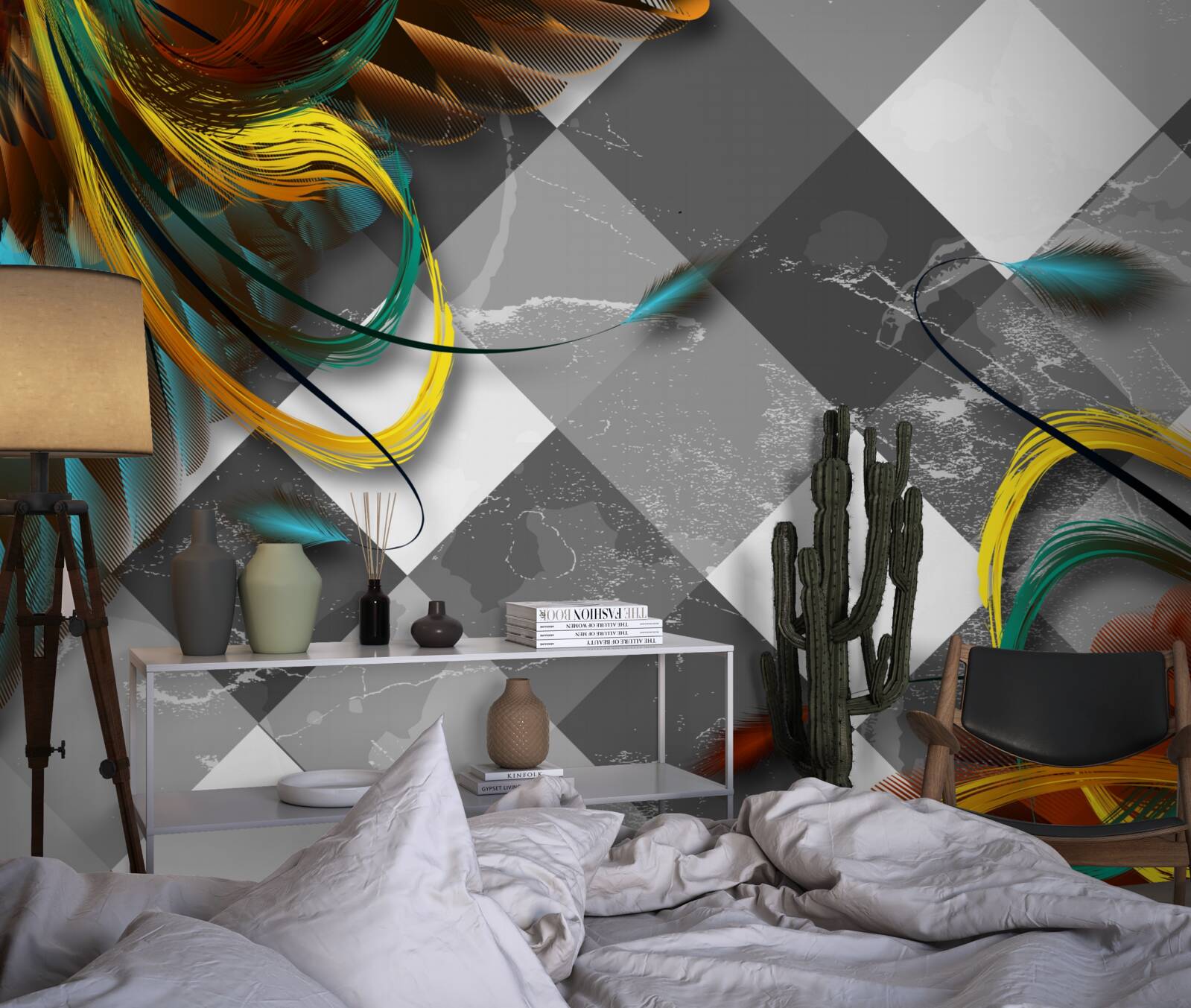 Fotobehang als paradijsvogels