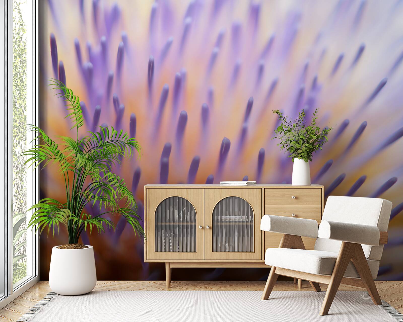 Fotobehang seringdistel uit Schotland