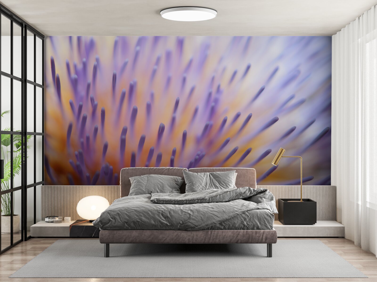 Fotobehang seringdistel uit Schotland