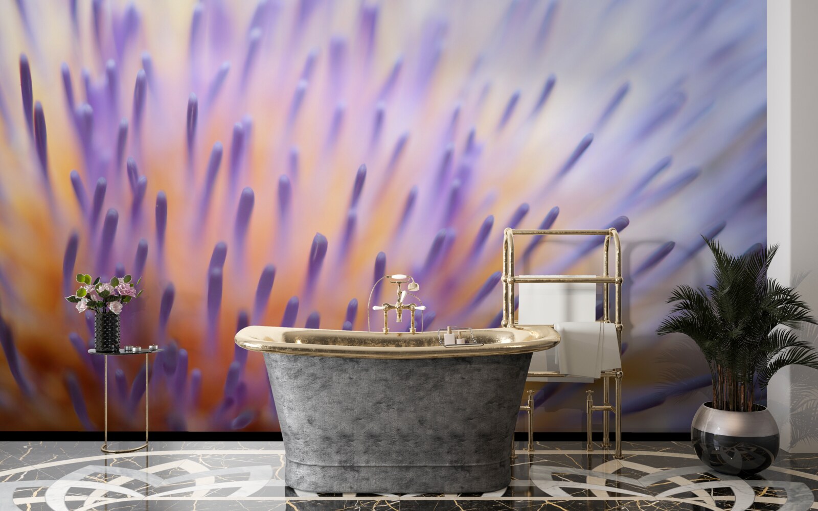 Fotobehang seringdistel uit Schotland