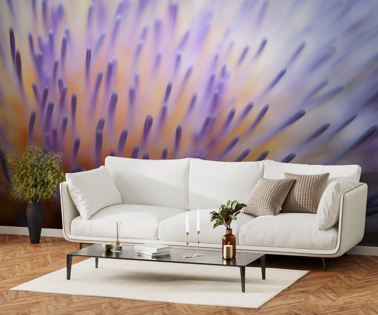 Fotobehang seringdistel uit Schotland