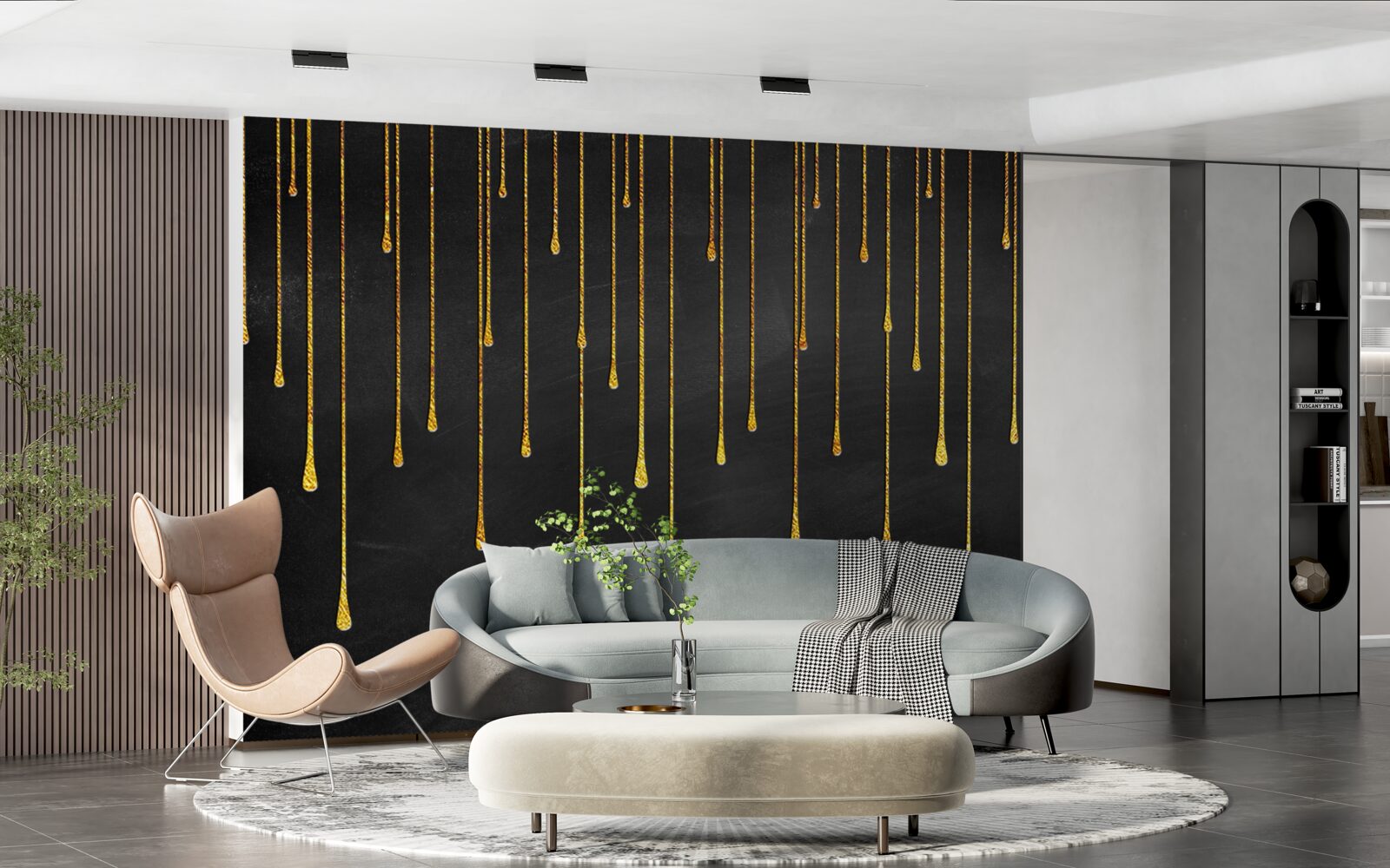 Fotobehang sterren die verminderen in de duisternis van de nacht