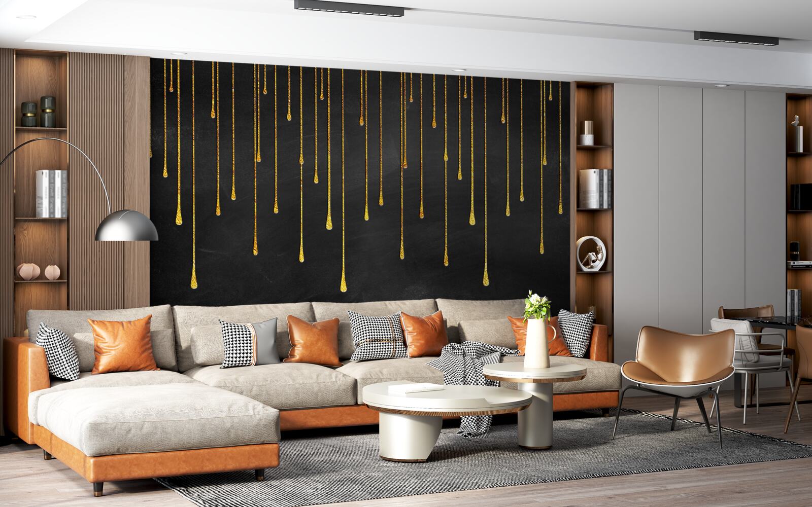 Fotobehang sterren die verminderen in de duisternis van de nacht