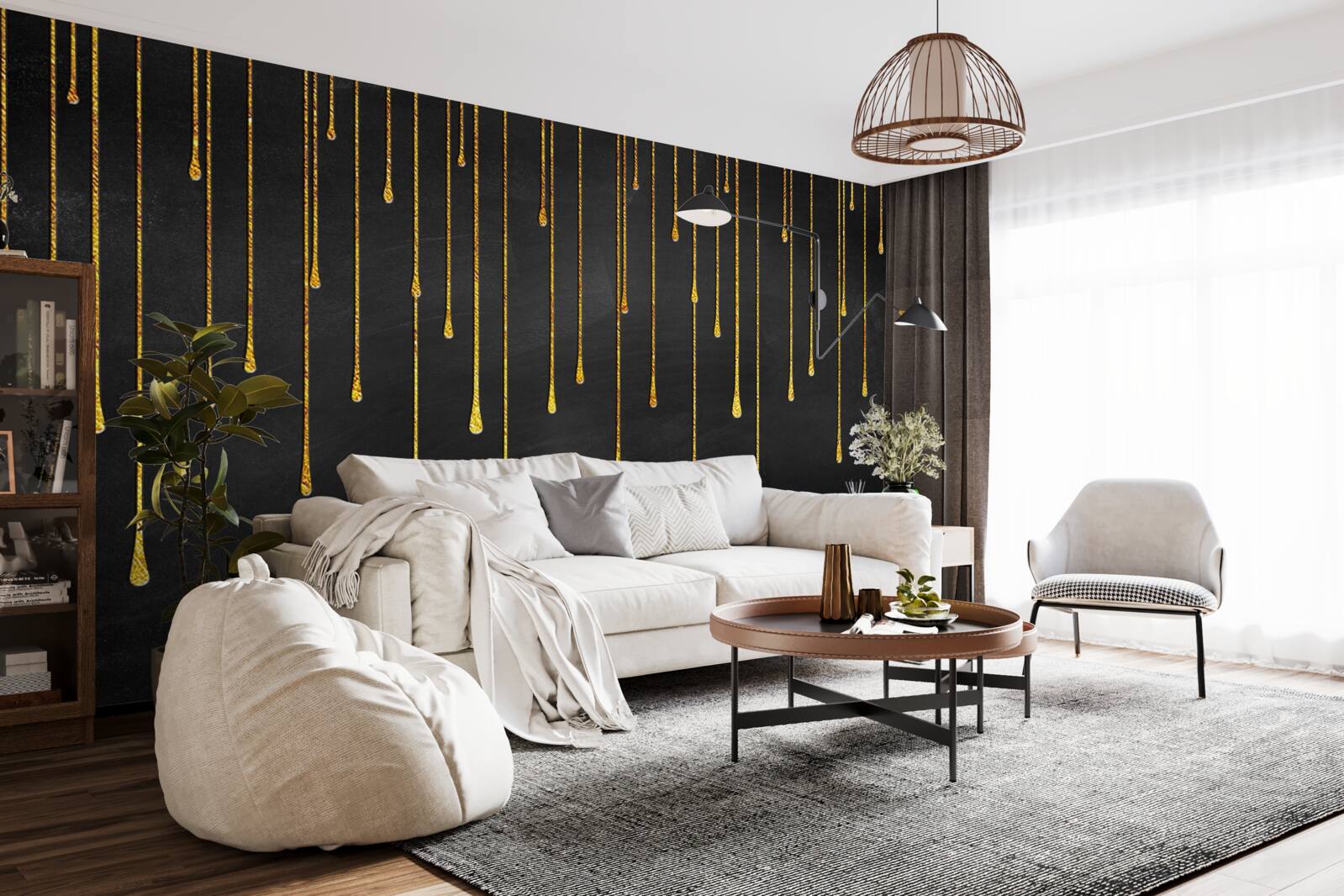 Fotobehang sterren die verminderen in de duisternis van de nacht