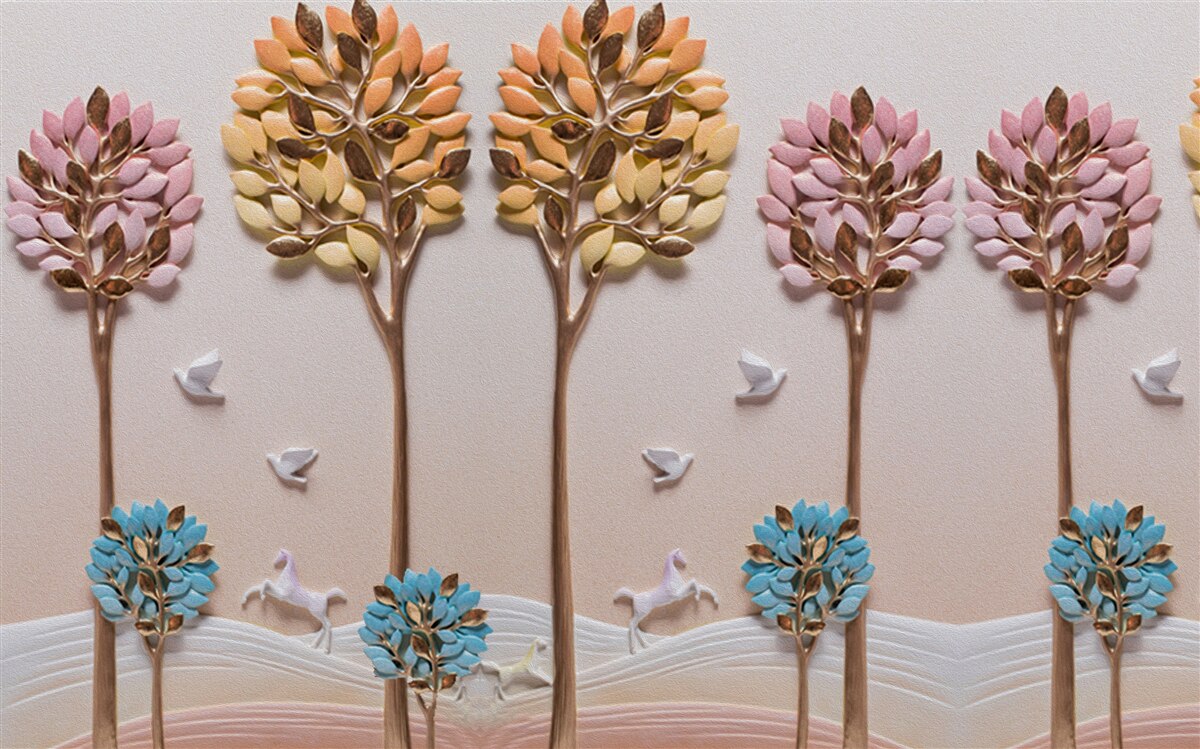 Fotobehang palmbomen en tropische kust