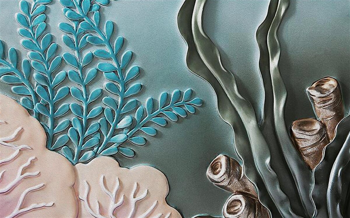 Fotobehang waterplanten en zeewier