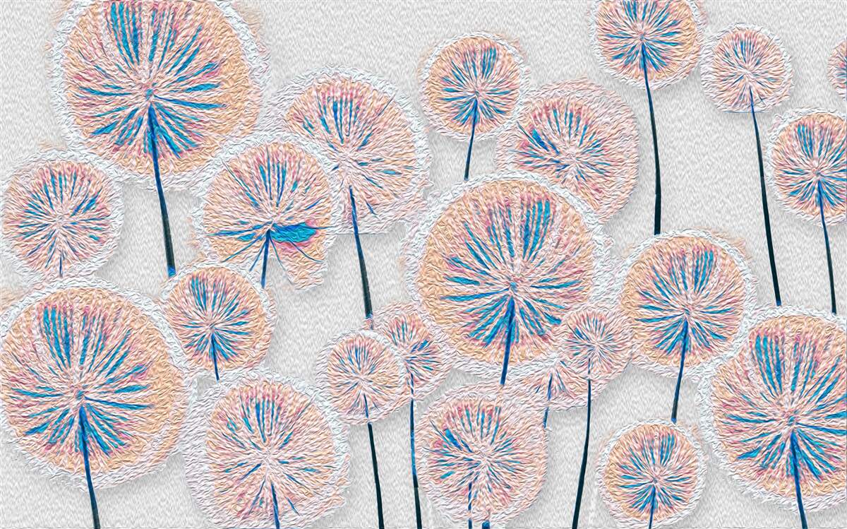 Fotobehang Paardenbloem op hoogtepunt van bloei