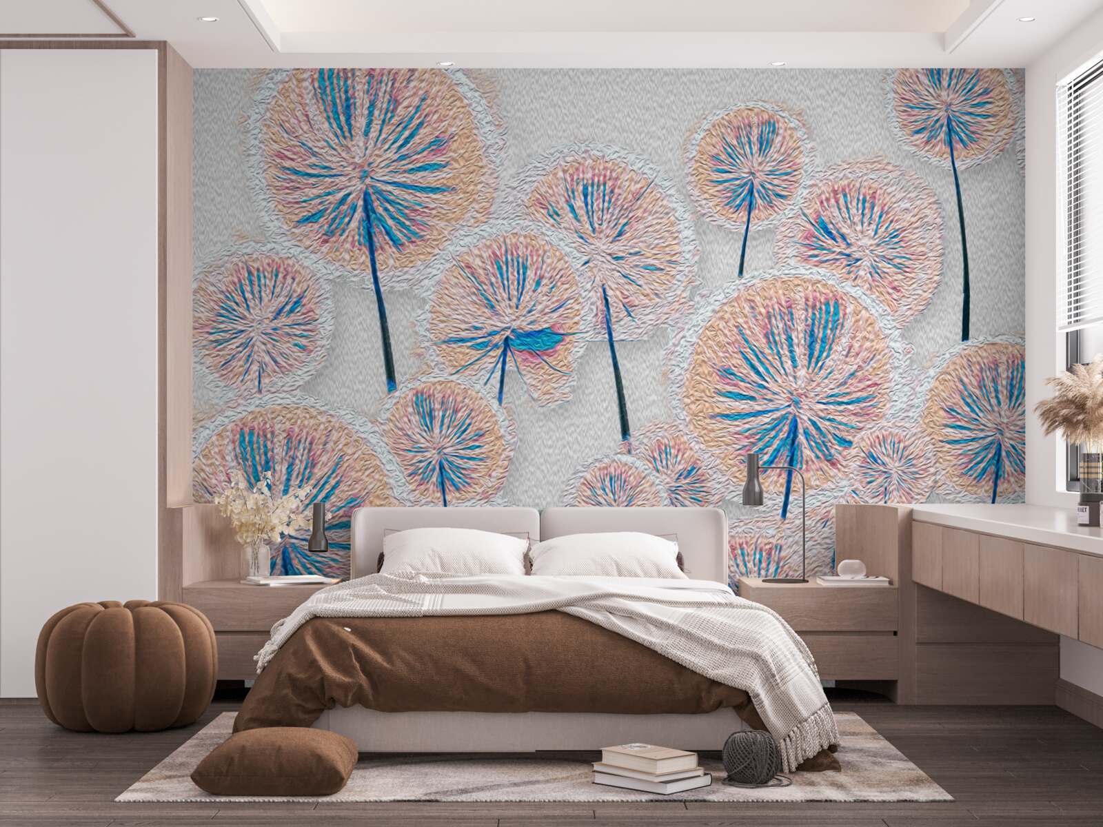 Fotobehang Paardenbloem op hoogtepunt van bloei