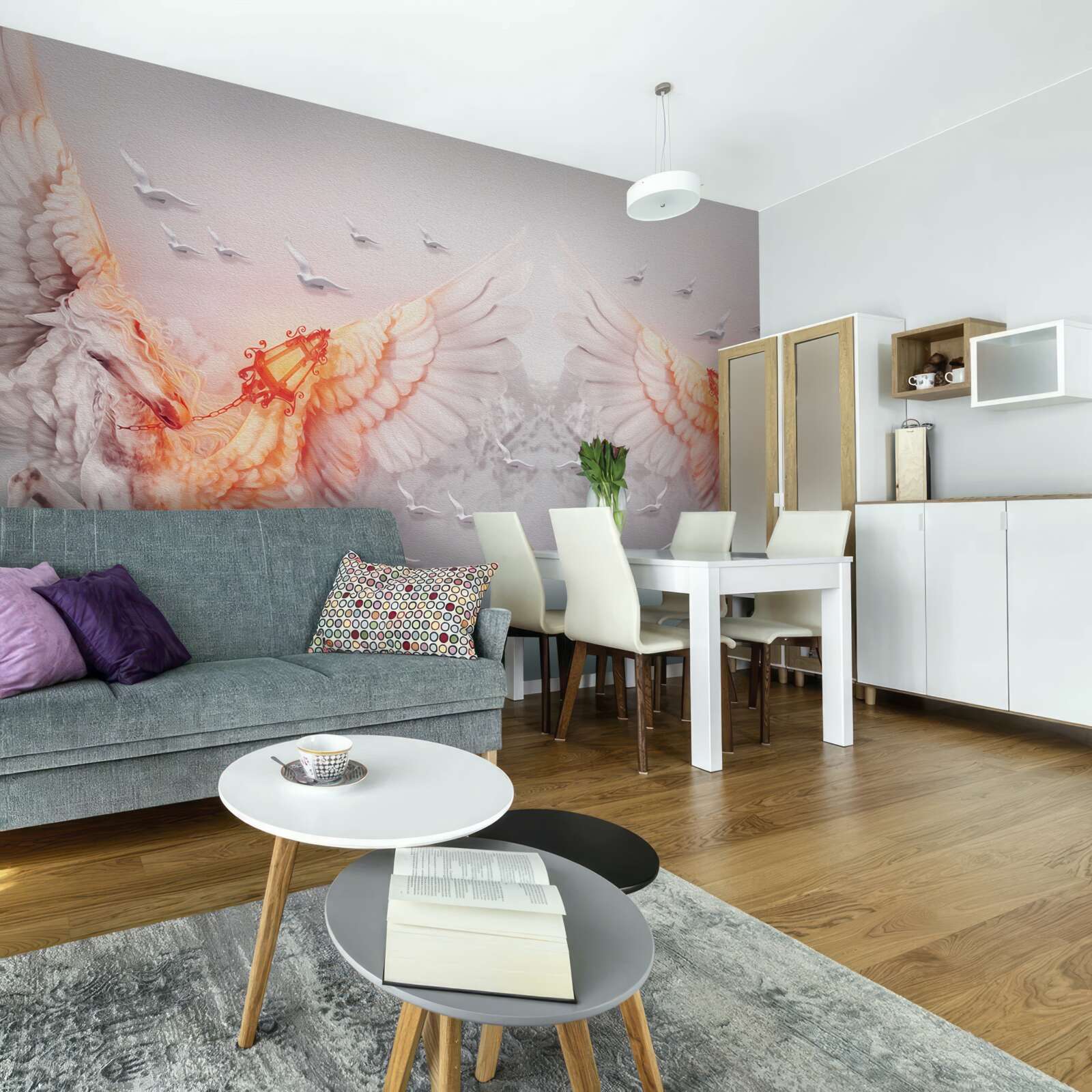 Fotobehang spanwijdte naar de hemel